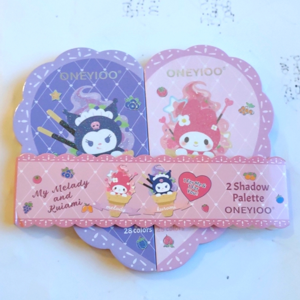 Kuromi and Melody eyeshadow